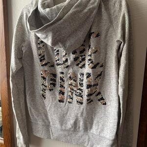 PINK Zip-Up Black & Gold Sequence